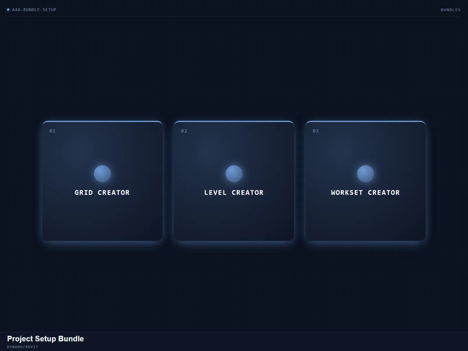Project Setup Bundle — Stand up grids, levels, and worksets fast.