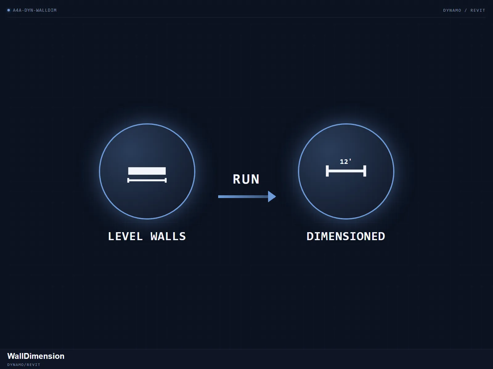 WallDimension — Auto-dimension a full level's outer and interior walls.