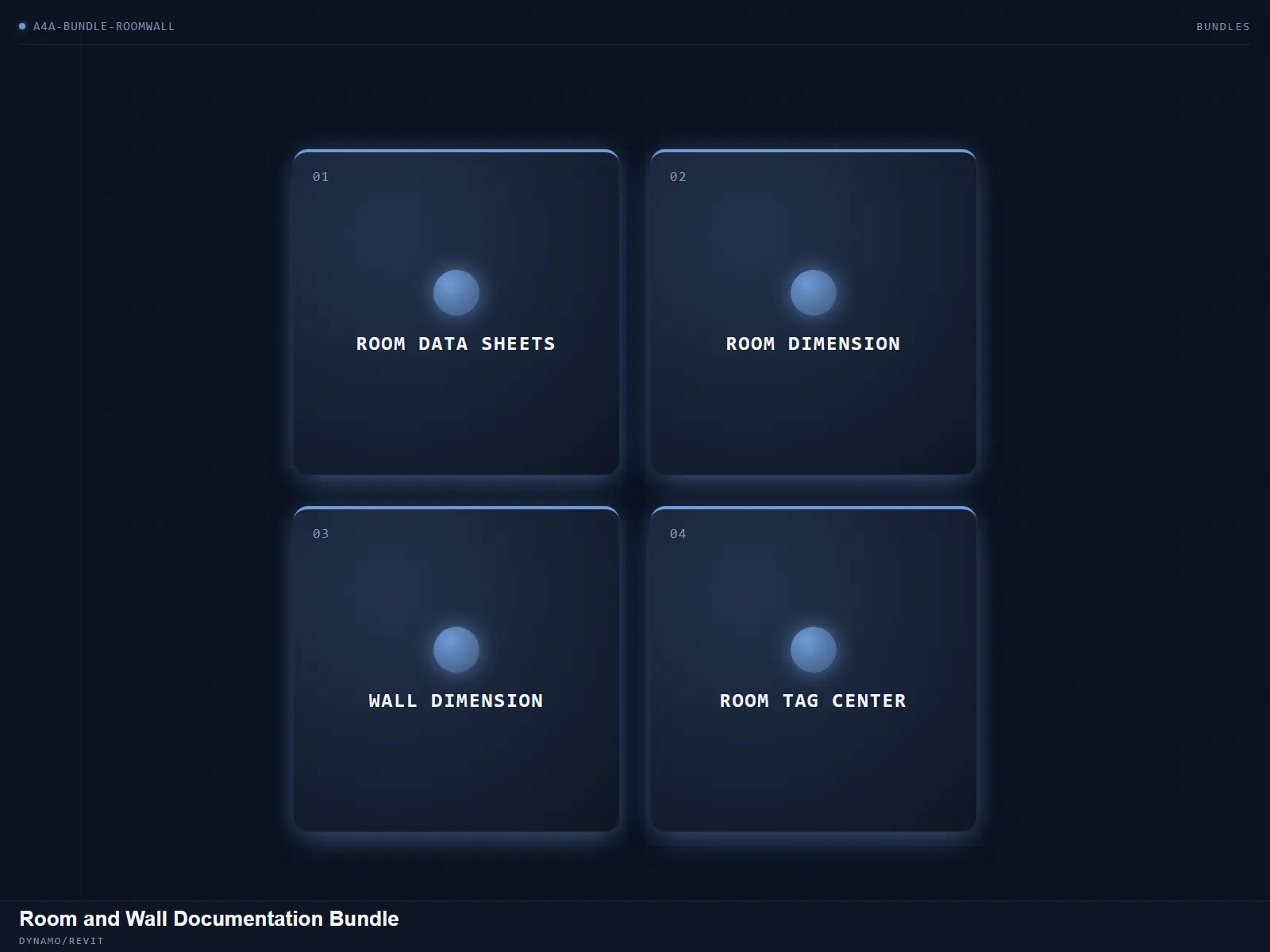 Room and Wall Documentation Bundle — Document rooms and walls in batch runs.